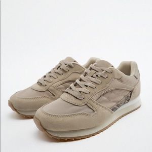 NWT ZARA BEIGE SNEAKERS
